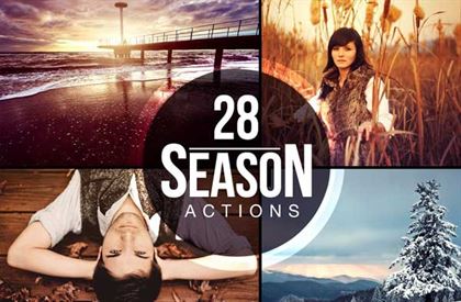 Season PSD Actions Bundle