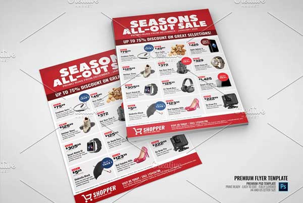 Season Product Promotional Sale Flyer
