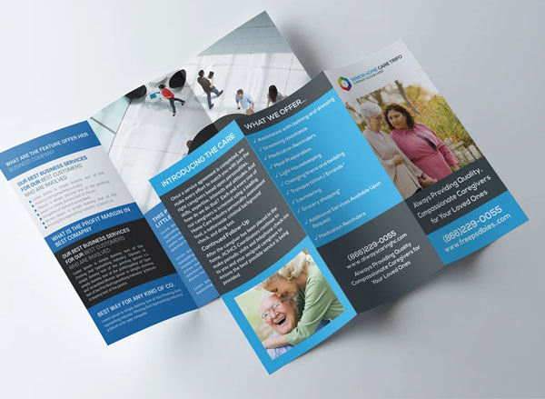 Senior Home Care Trifold Template