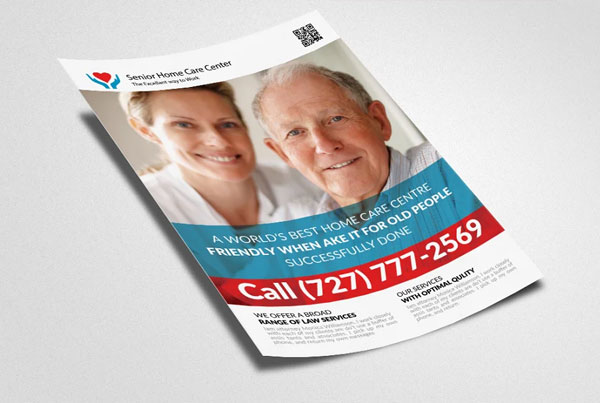 Senior Nursing Care Flyer Template