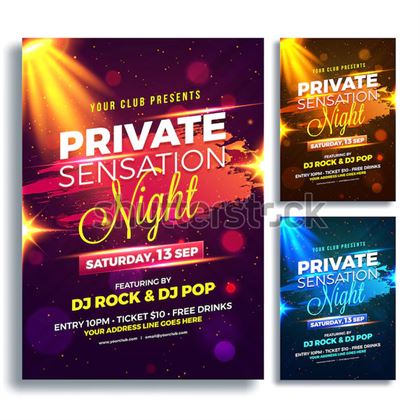 Sensation Night Flyer Template