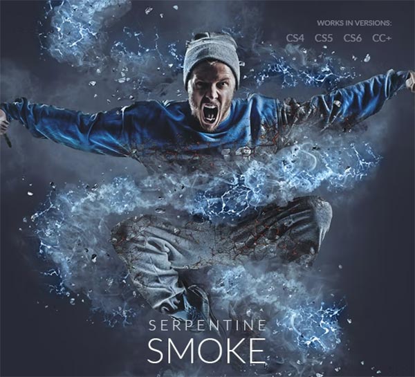 Serpentine Smoke Photoshop Action