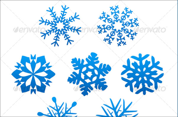 Set of snowflakes