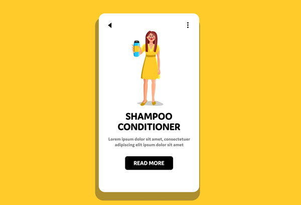 Shampoo Conditioner Bottle Showing Mockup