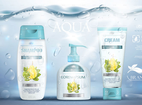 Shampoo Packaging Mockup