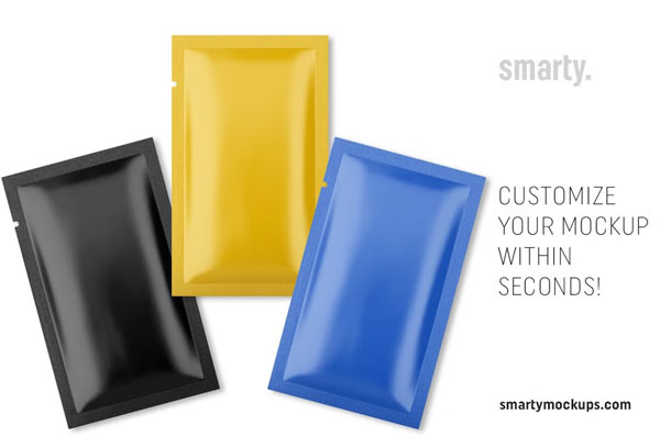 Shampoo Sachet Mockups