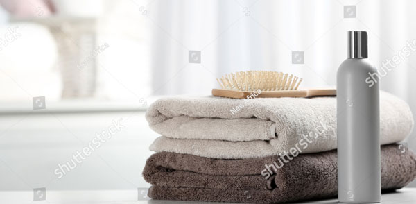 Shampoo on Table Mockup