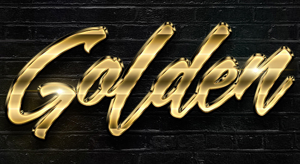Shiny Gold Photoshop Styles