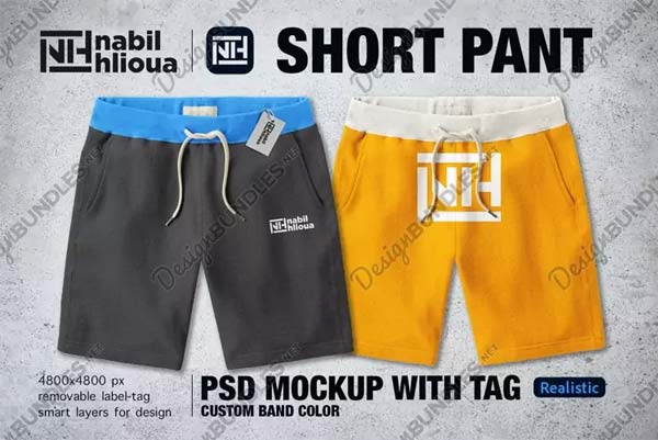 Shorts Mockup Free Download