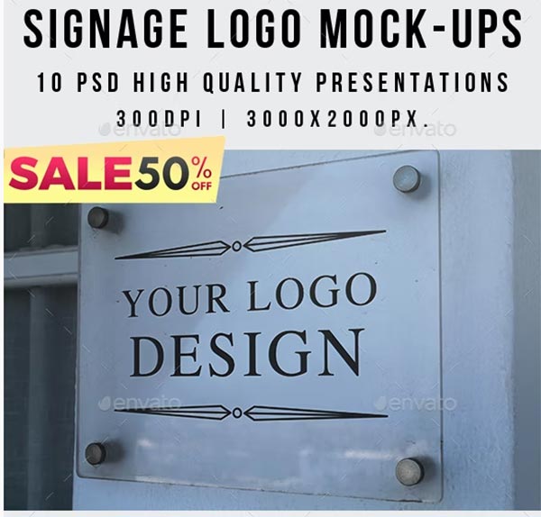 Signage Logo Mock-ups