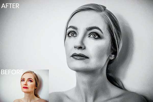 Silver Color B&W Lightroom Presets