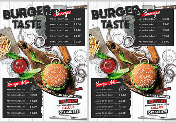 Simple Burger Menu