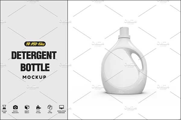 Simple Detergent Bottle Mock-up