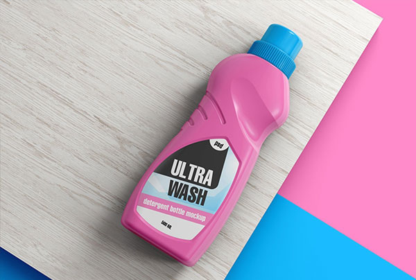 Simple Detergent Bottle Mockup