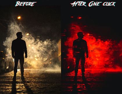 Simple Horror Glitch Photoshop Action