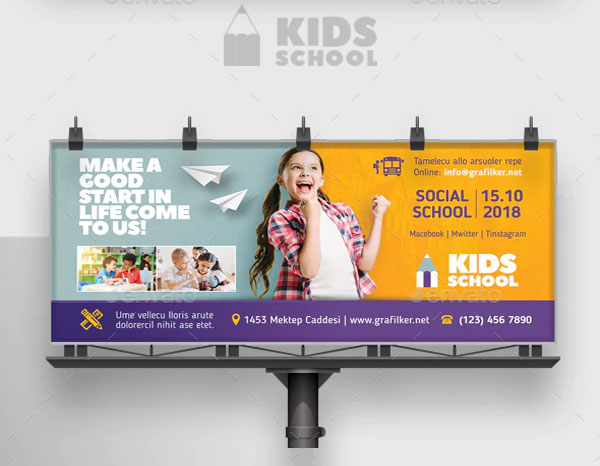 Simple Kids School Flyer Templates