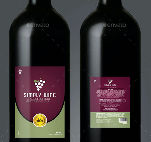Simple Wine Label Templates
