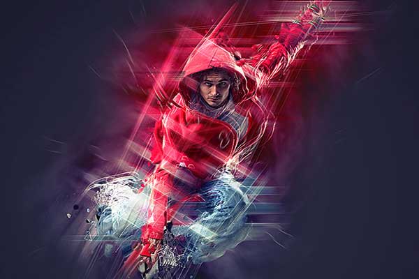 Simple Abstract Photoshop Action