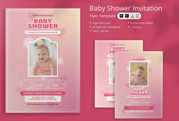 Simple Birthday Invitation Card Online Free
