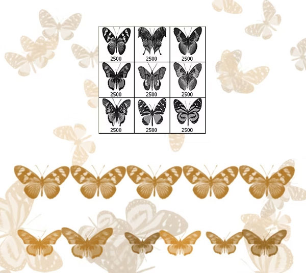 Simple Butterflies Brushes