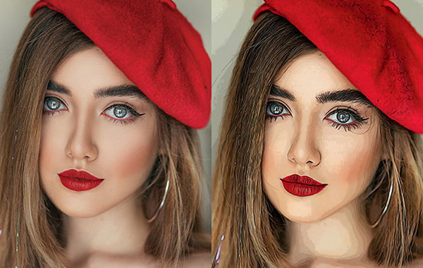 Simple Cartoon Photoshop Actions