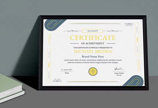 Simple Certificate Design Templates