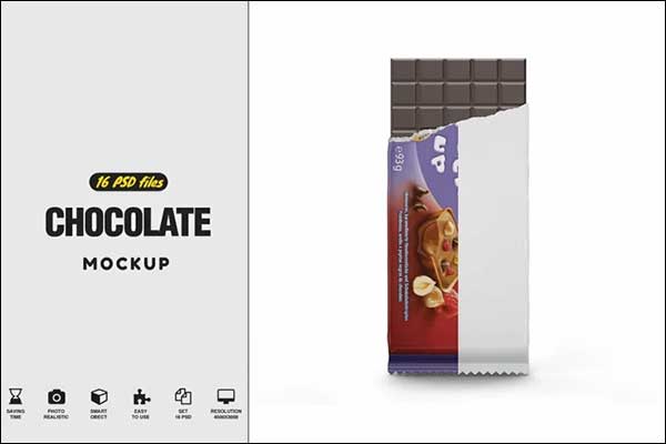 Simple Chocolate Mockup