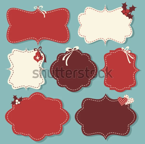 Simple Christmas Vintage Labels