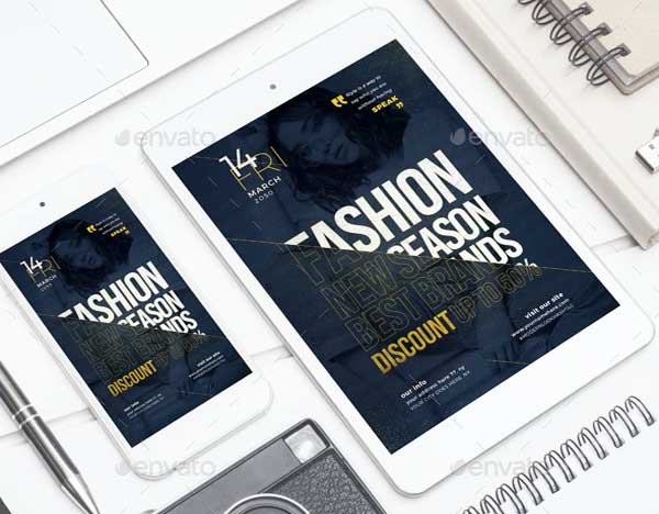 Simple Fashion New Season Flyer Template