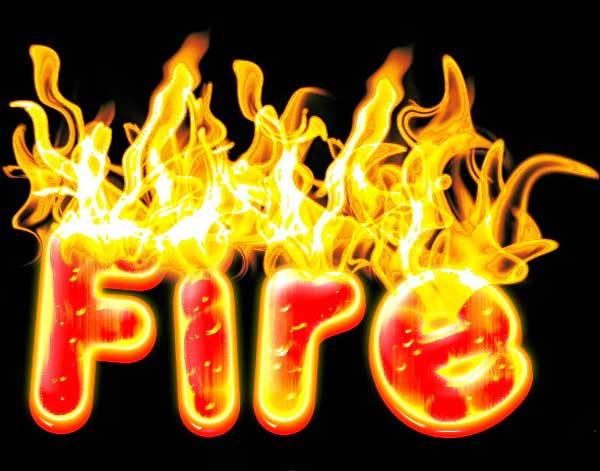Simple Fire Photoshop Action Templates