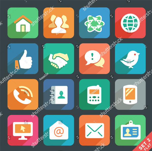 Simple Flat App Icons