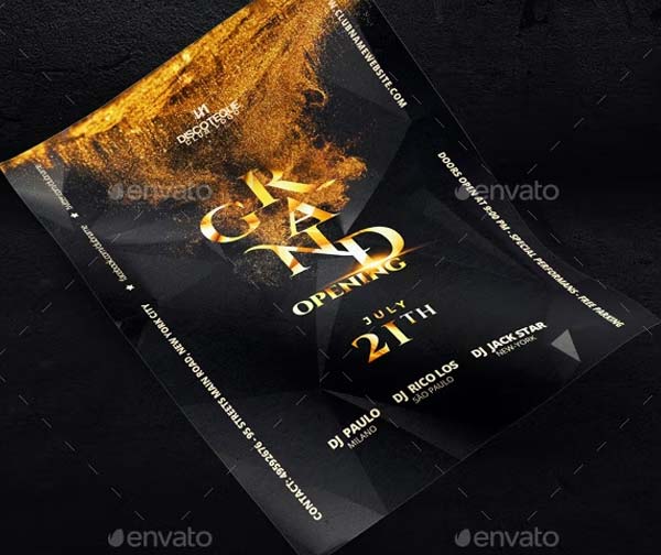 Simple Grand Opening Event Flyer Templates