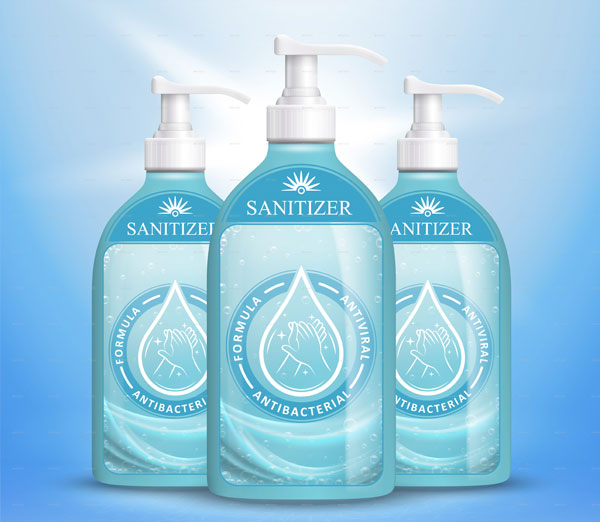 Simple Hand Sanitizer Bottle Mockups