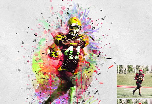 Simple Mixed Paint Photoshop Action