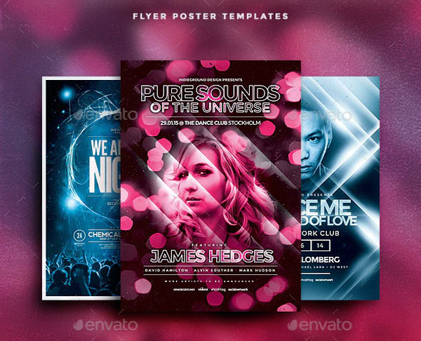 Simple Nightclub Event Flyer/Poster Bundle