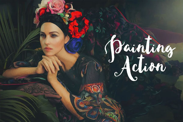 Simple Realistic Painting PS Action