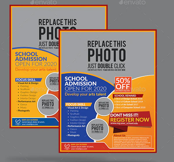 Simple School Admission Flyer