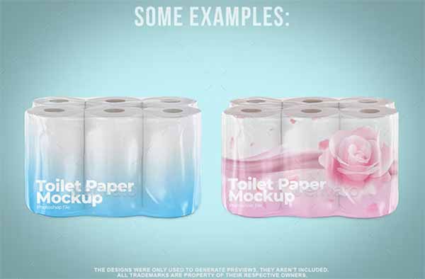 Simple Toilet Paper Mockup