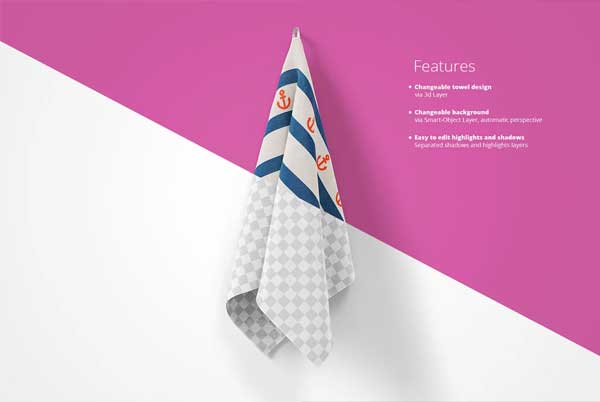 Simple Towel Mockup Set