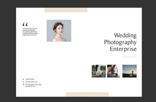Simple Wedding Album PSD Template