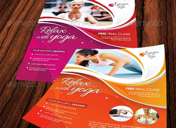 Simple Yoga Class Flyer Template