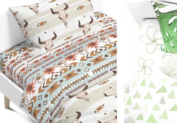 Single Bedding Mockup