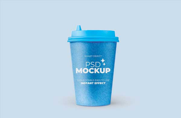 Single Coffee Cup Mockup Free