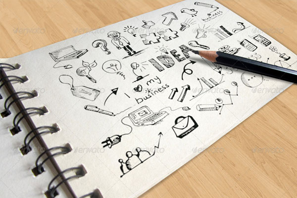 Sketch Book Mock-ups