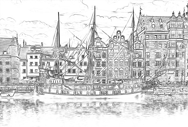 Sketch Outline Drawing Photo Effect Action