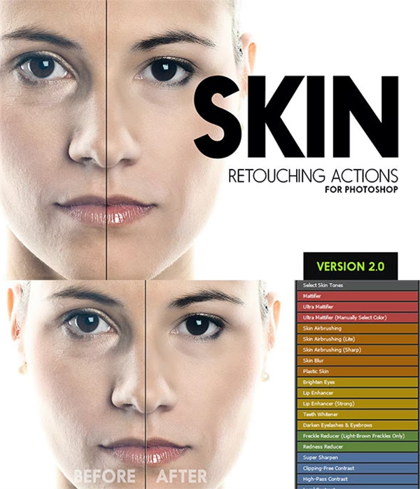 Skin 25 Retouching Photoshop Actions