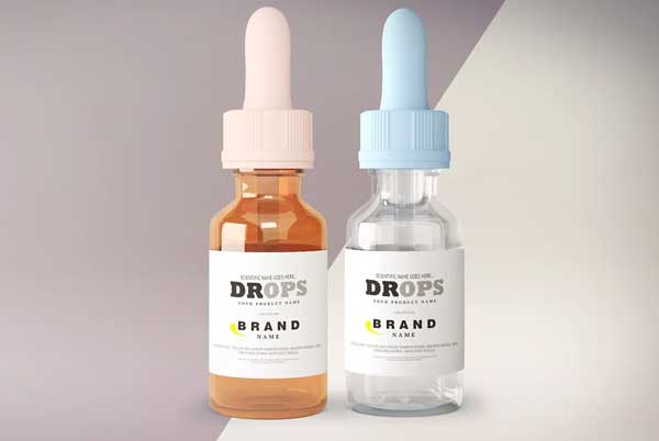 Small Dropper Bottle Mock-up