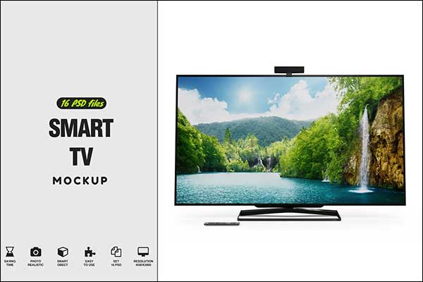 Smart LED TV Mockup