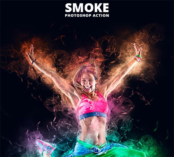 Smoke Photoshop Action Template