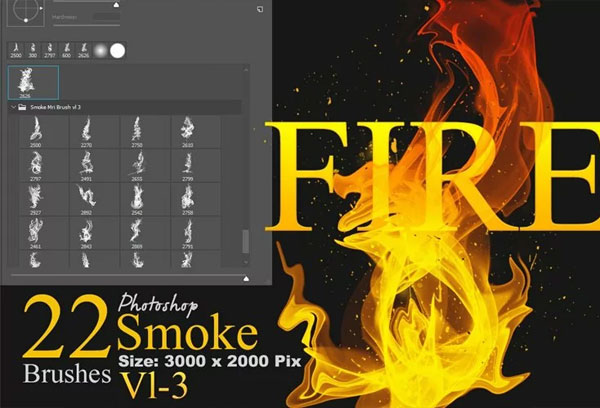 Smoke Photoshop Brushes Bundle